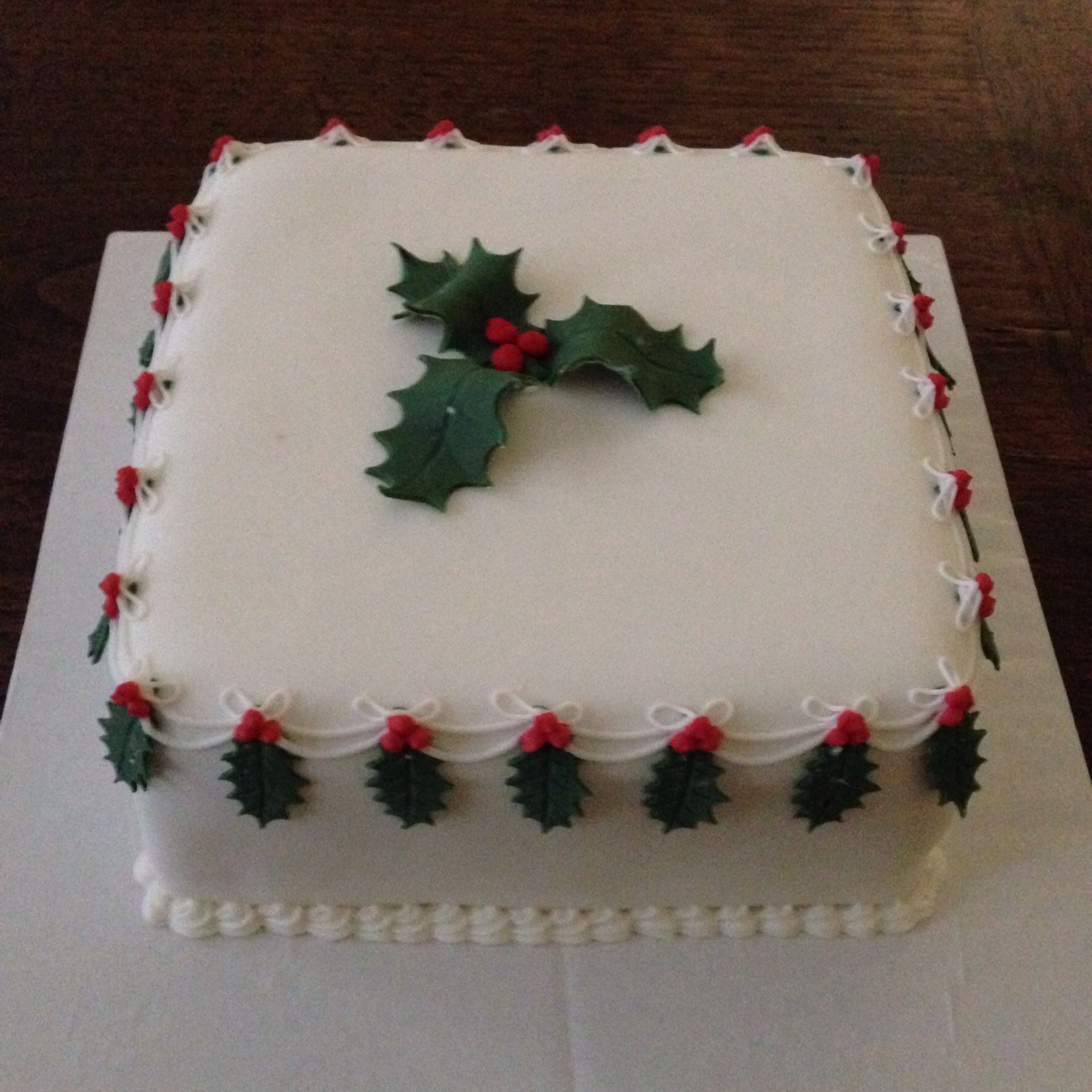 Bolo de natal Quadrado