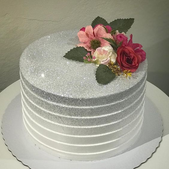 Bolo Glow Cake Prata e Rosa - Passo a Passo 