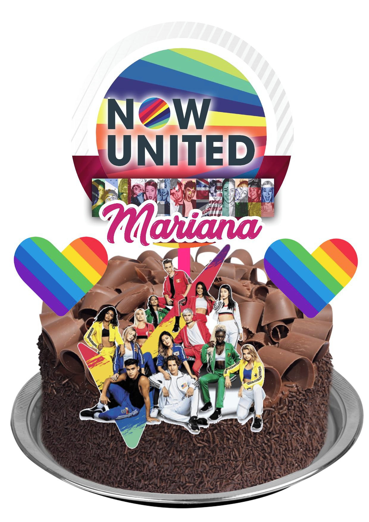 Bolo Now United Preto