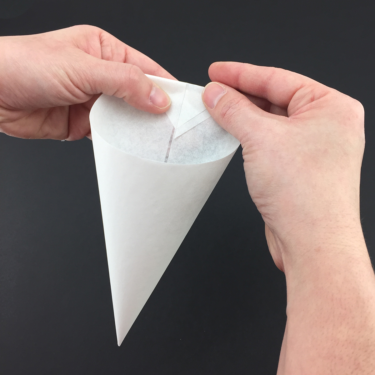 Como fazer Cone de papel Manteiga para confeitar