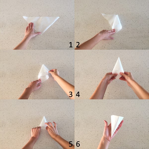 Como fazer Cone de papel Manteiga para confeitar