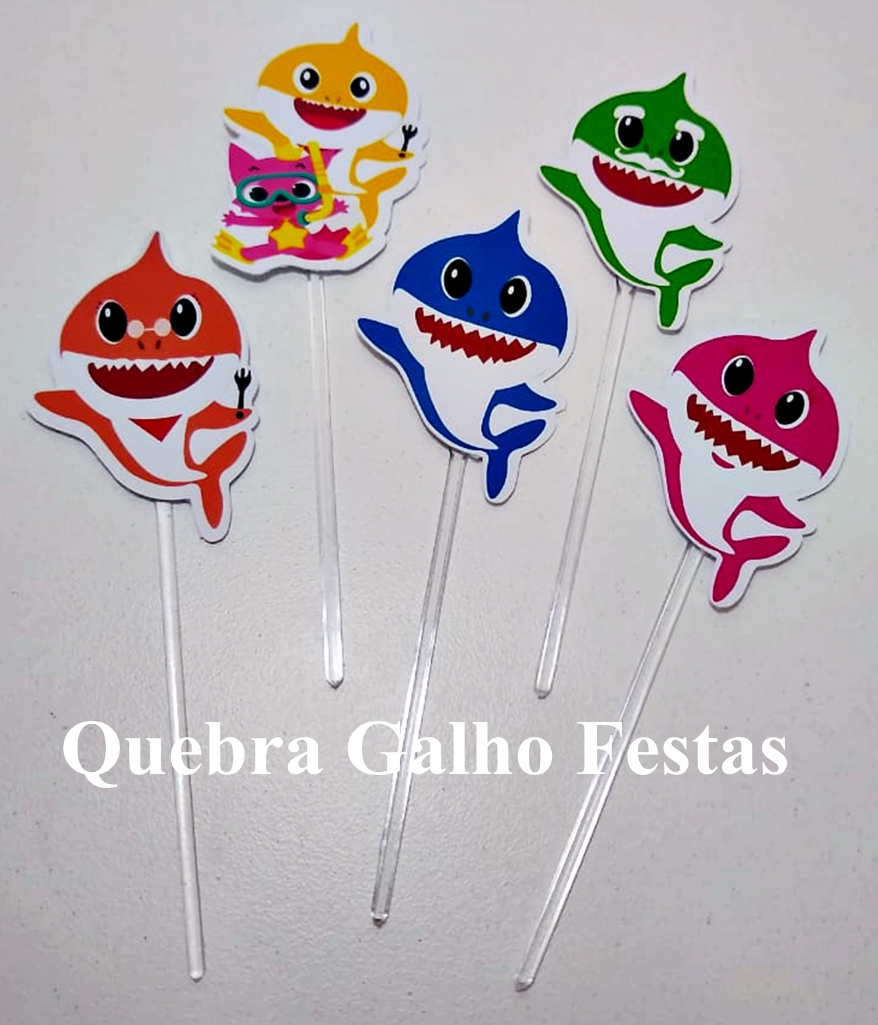 Topper para docinhos Baby Shark