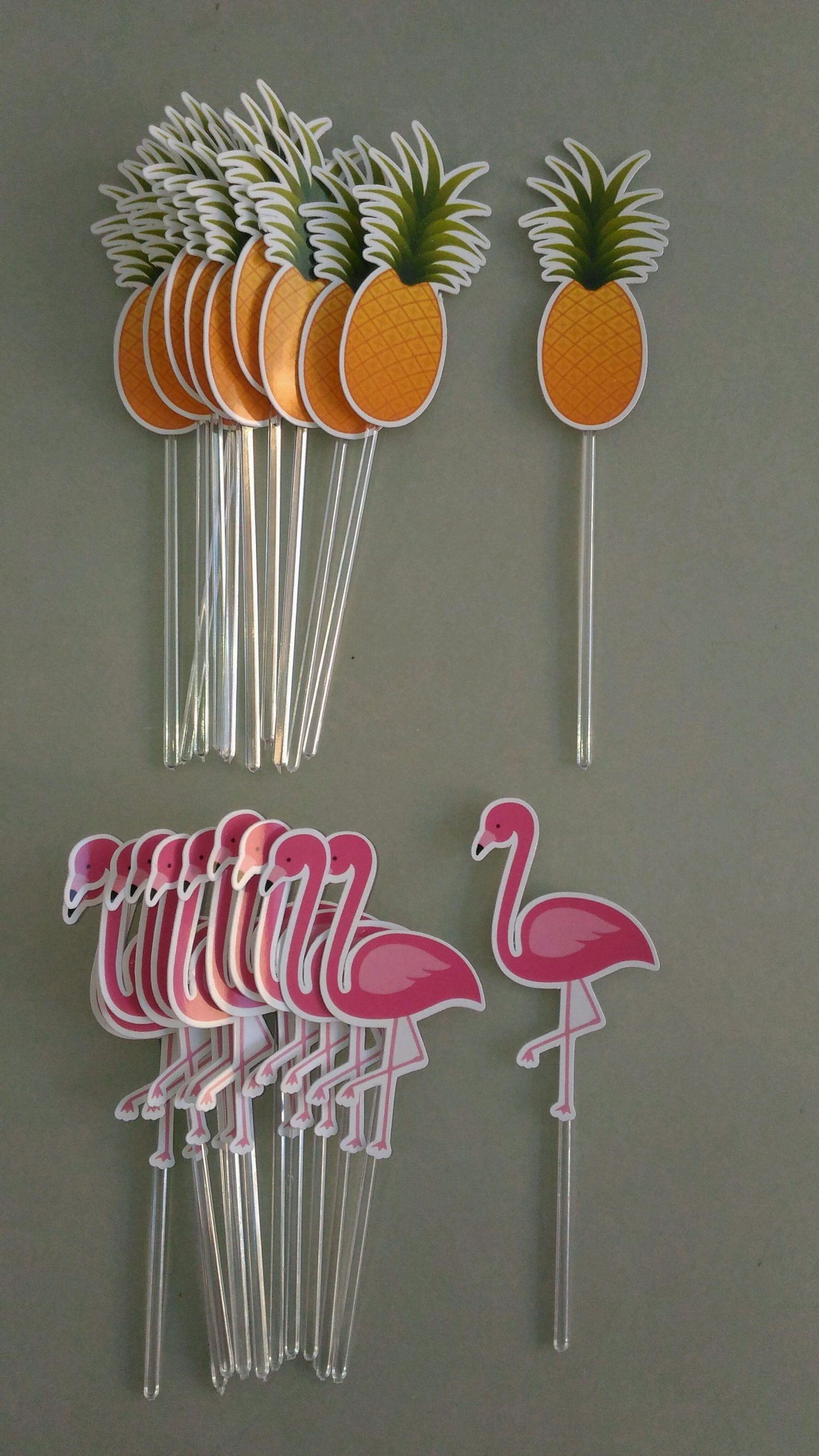Topper para docinhos Flamingo