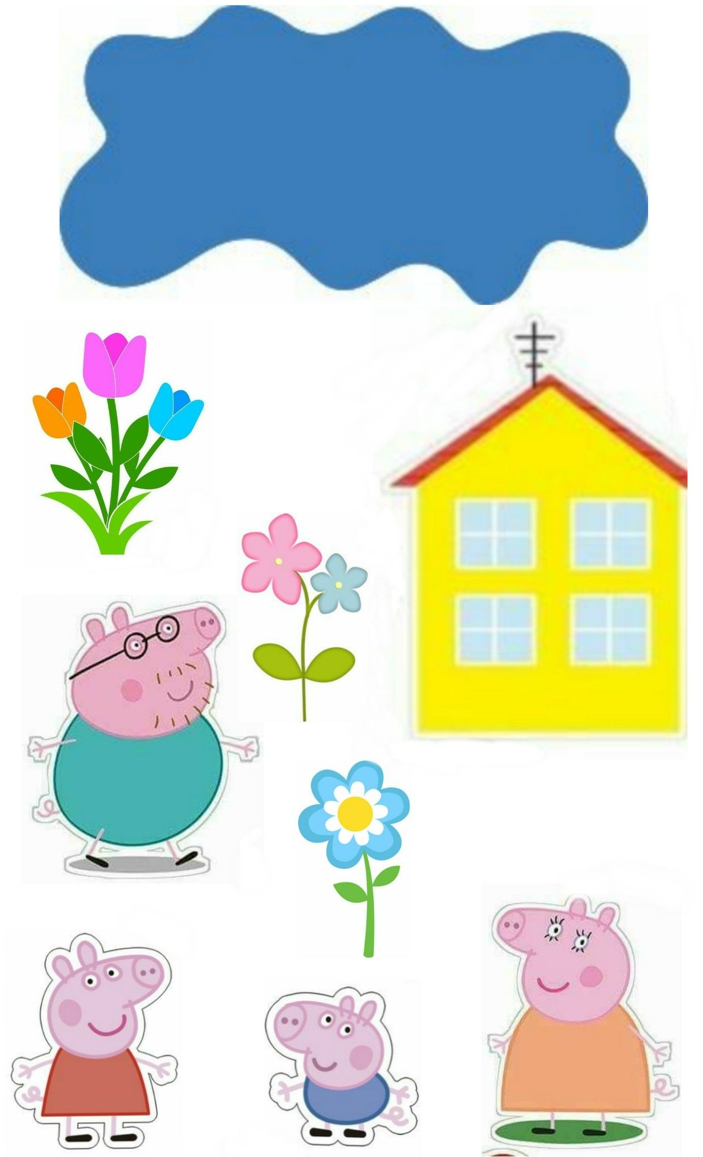 Topper para docinhos Peppa Pig