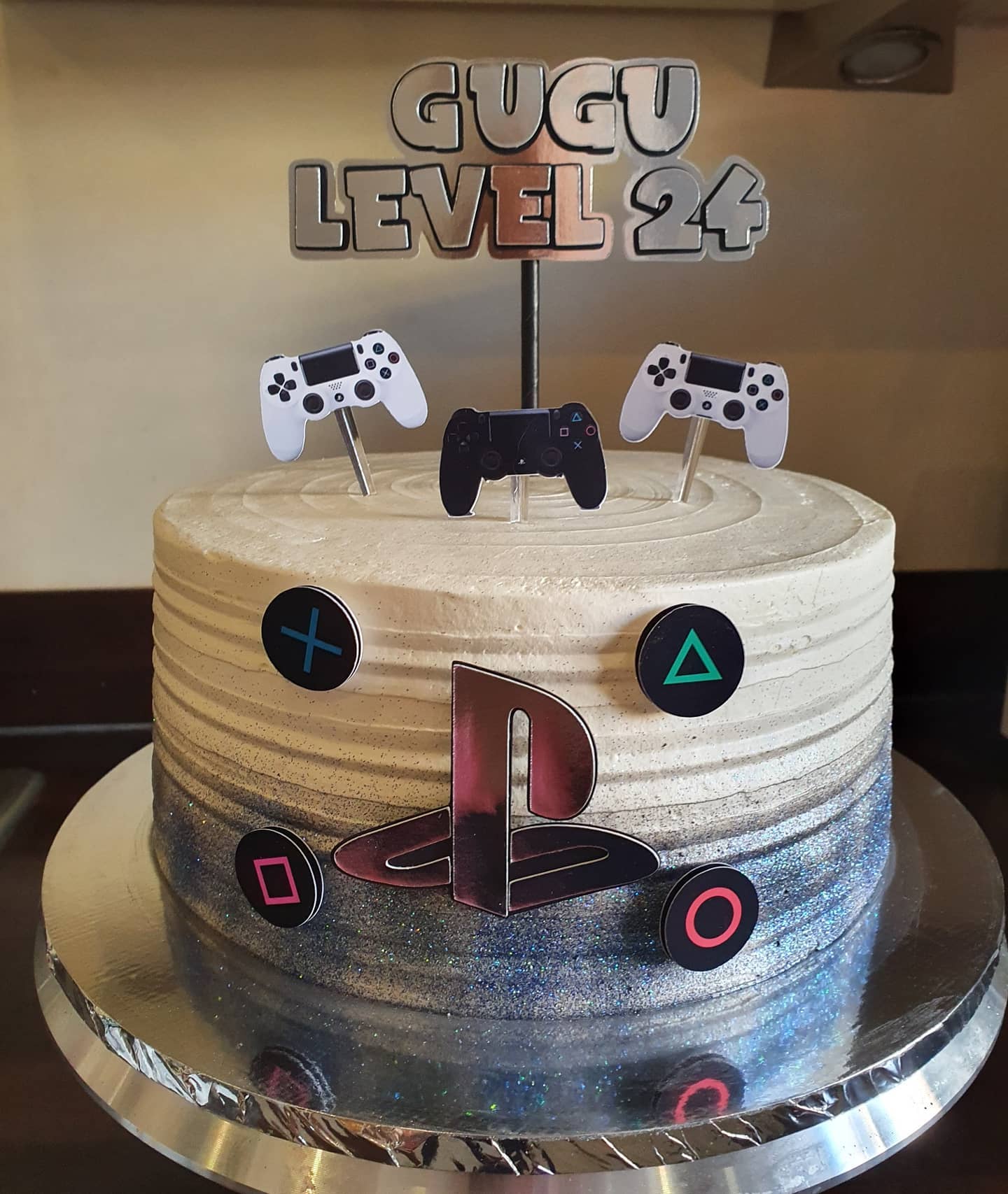 Topo De Bolo Festa Aniversário Tema Vídeo Game Jogos