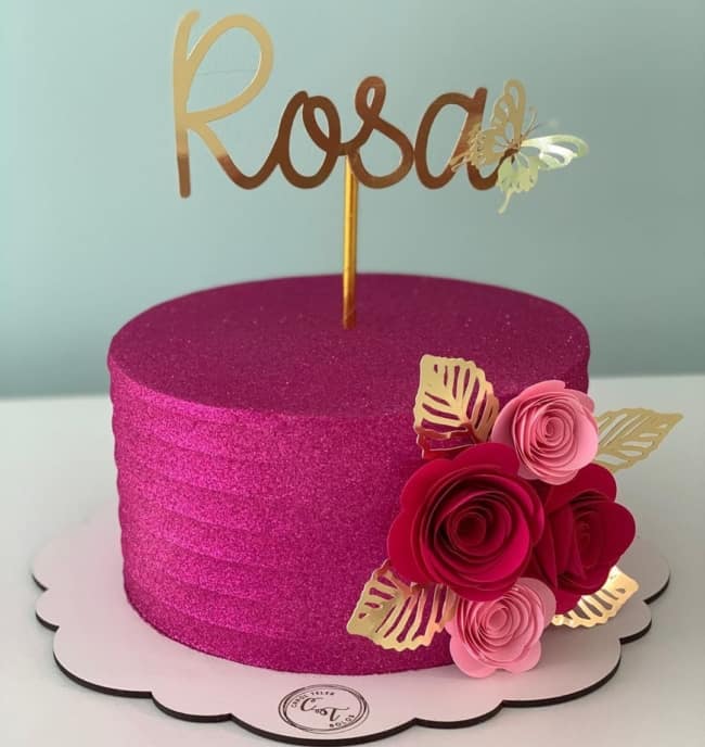 Bolo Glow Cake Rosa