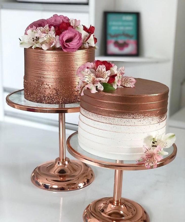 Bolo Glow Cake Rose Gold