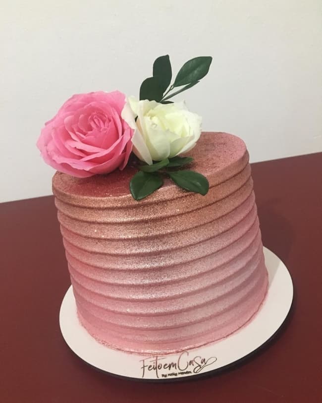 Bolo Glow Cake Rose Gold