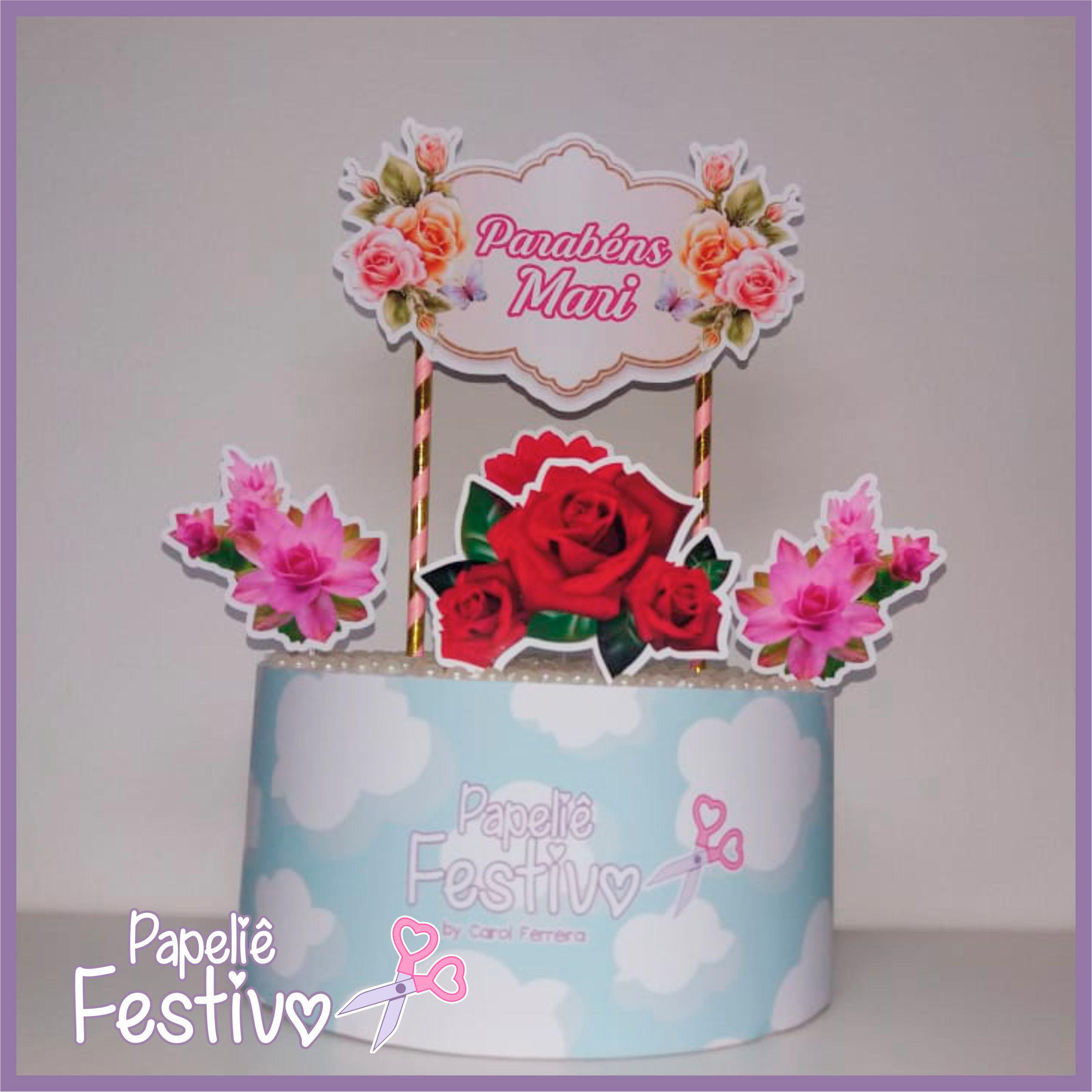 Topper Feminino Flores