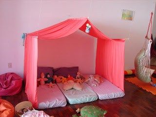 Cabana para festa do pijama Como montar