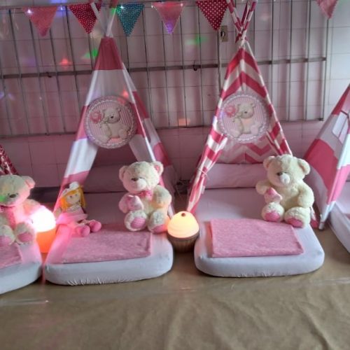 Cabana para festa do pijama Infantil