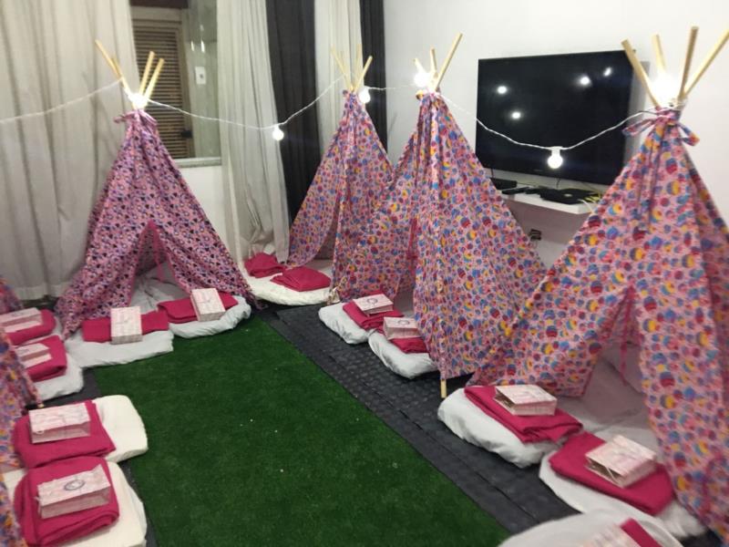 Cabana para festa do pijama Simples