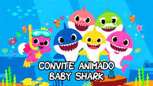 Convite Animado Baby Shark