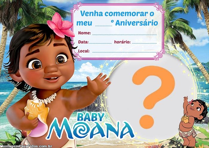 Convite Animado Moana