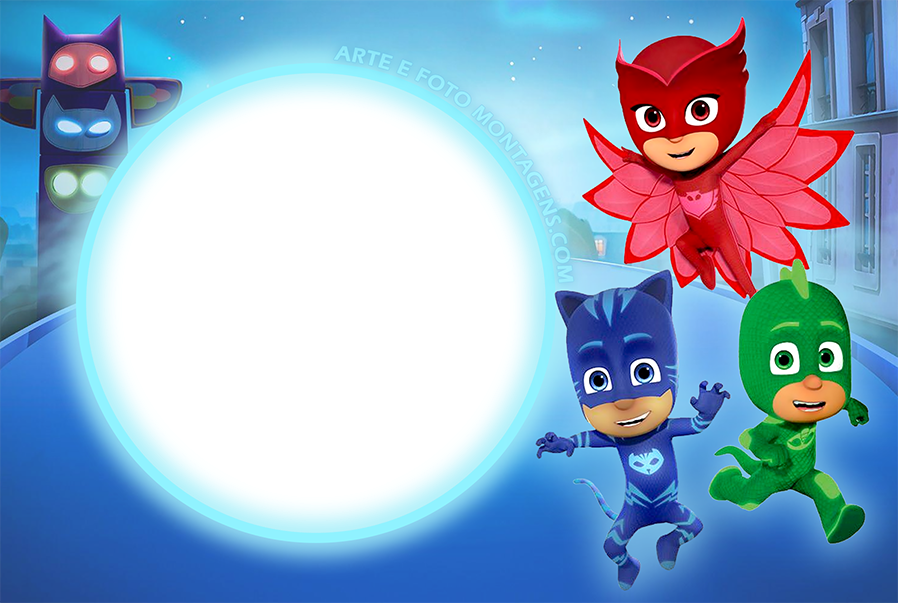 Convite Animado PJ Masks