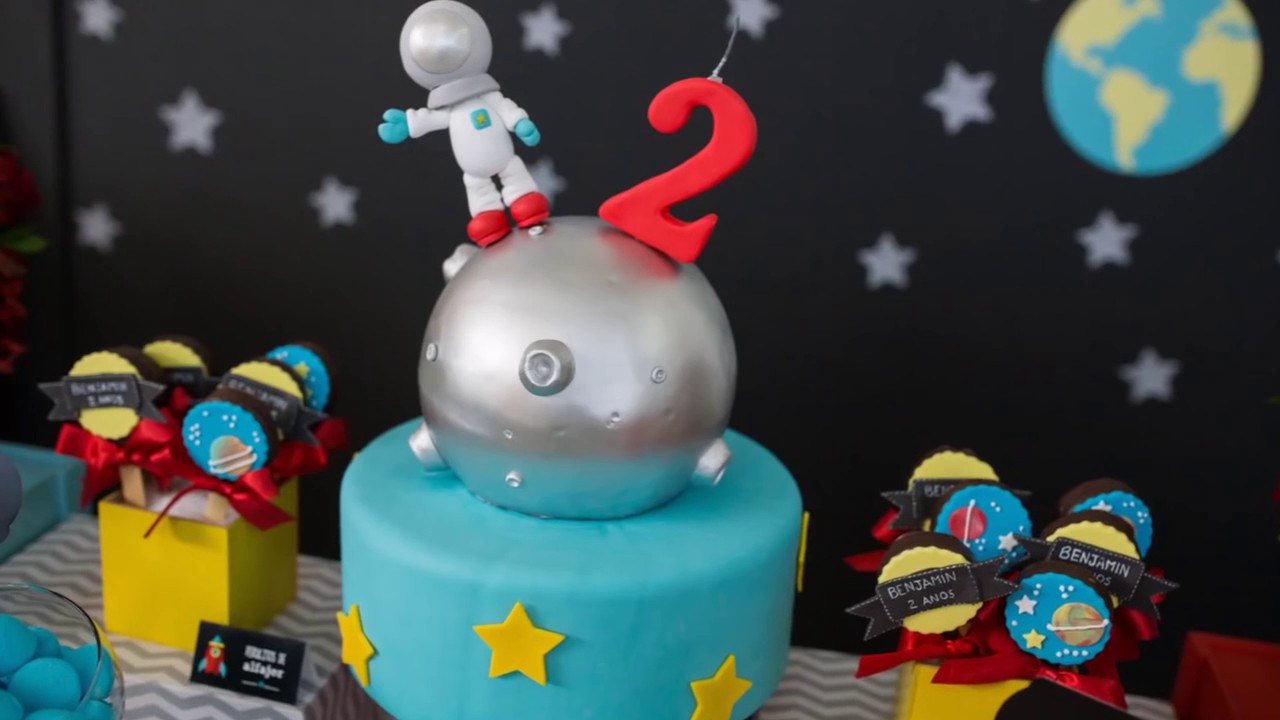 Festa astronauta Bolo