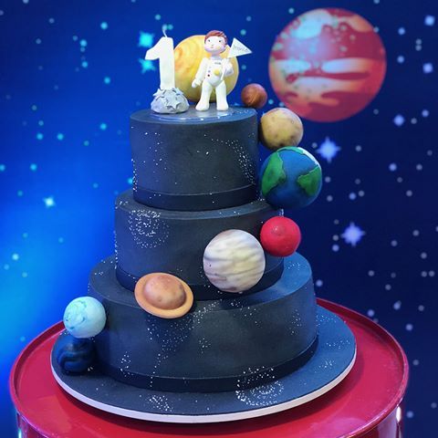 Festa astronauta Bolo