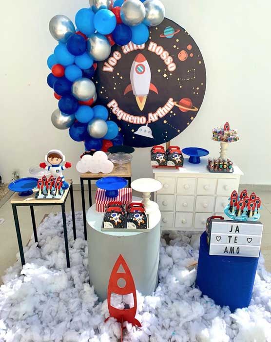 Festa astronauta Decoração