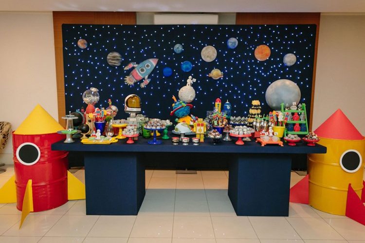 Festa astronauta Decoração