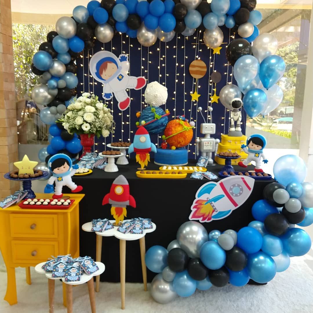 Festa astronauta Decoração