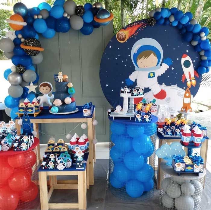 Festa astronauta Decoração