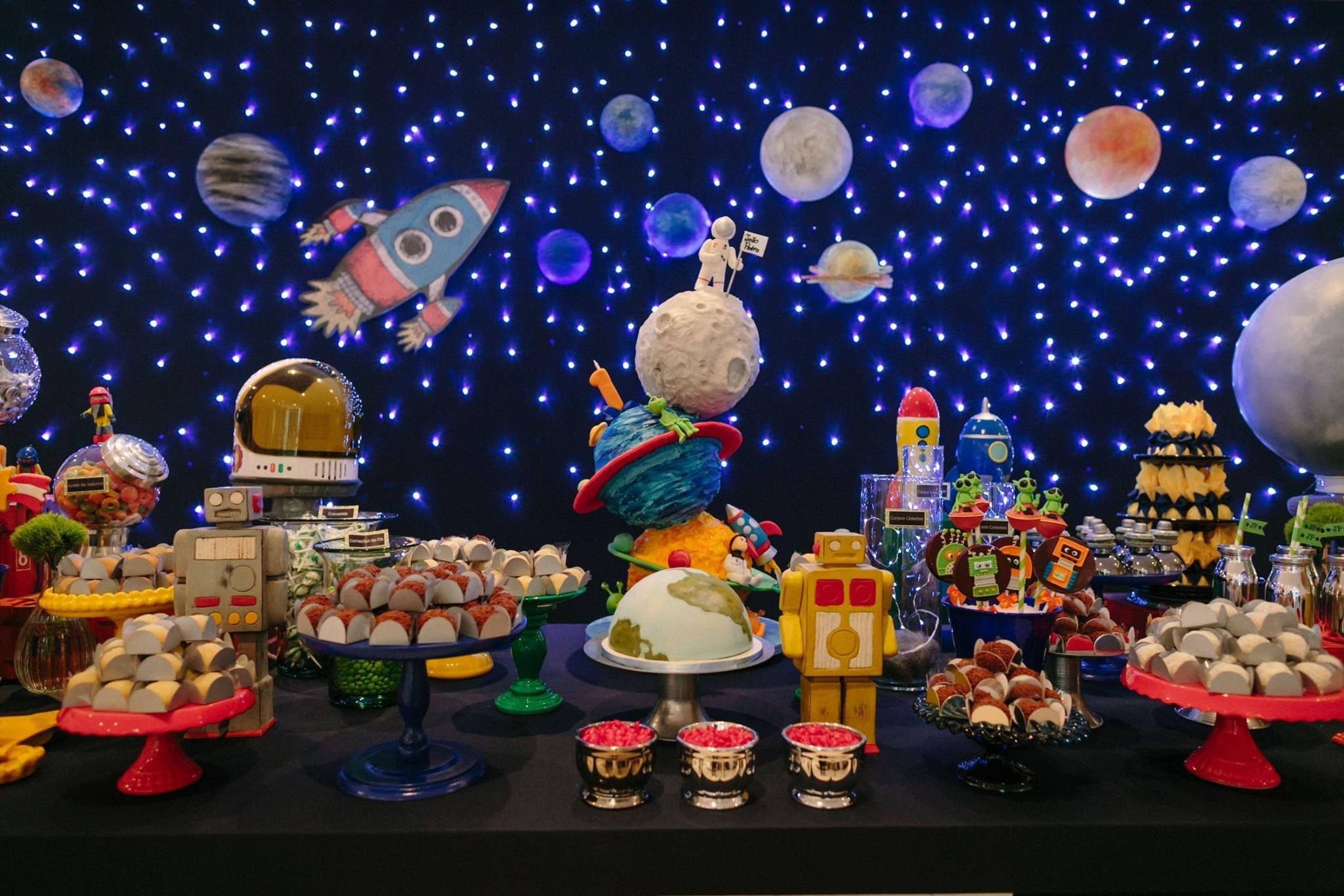 Festa astronauta Decoração