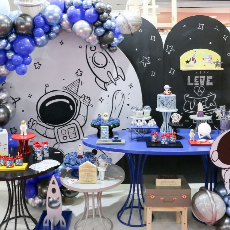 Festa astronauta Decoração