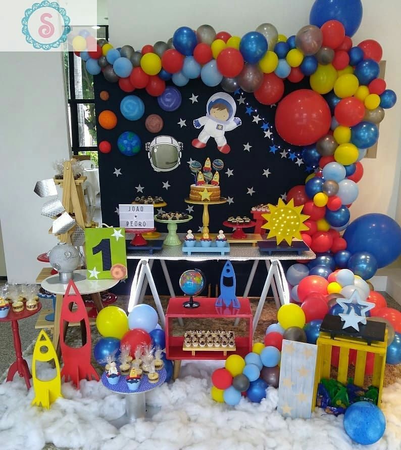 Festa astronauta Decoração