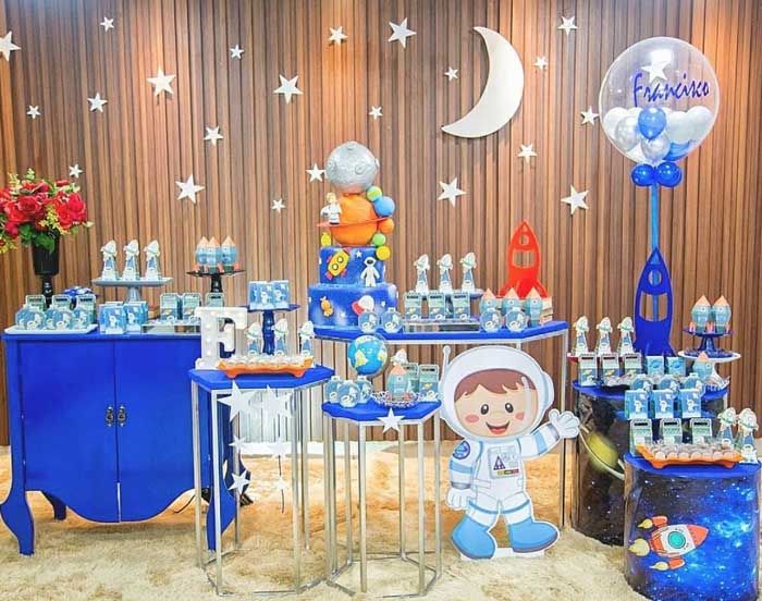 Festa astronauta Decoração