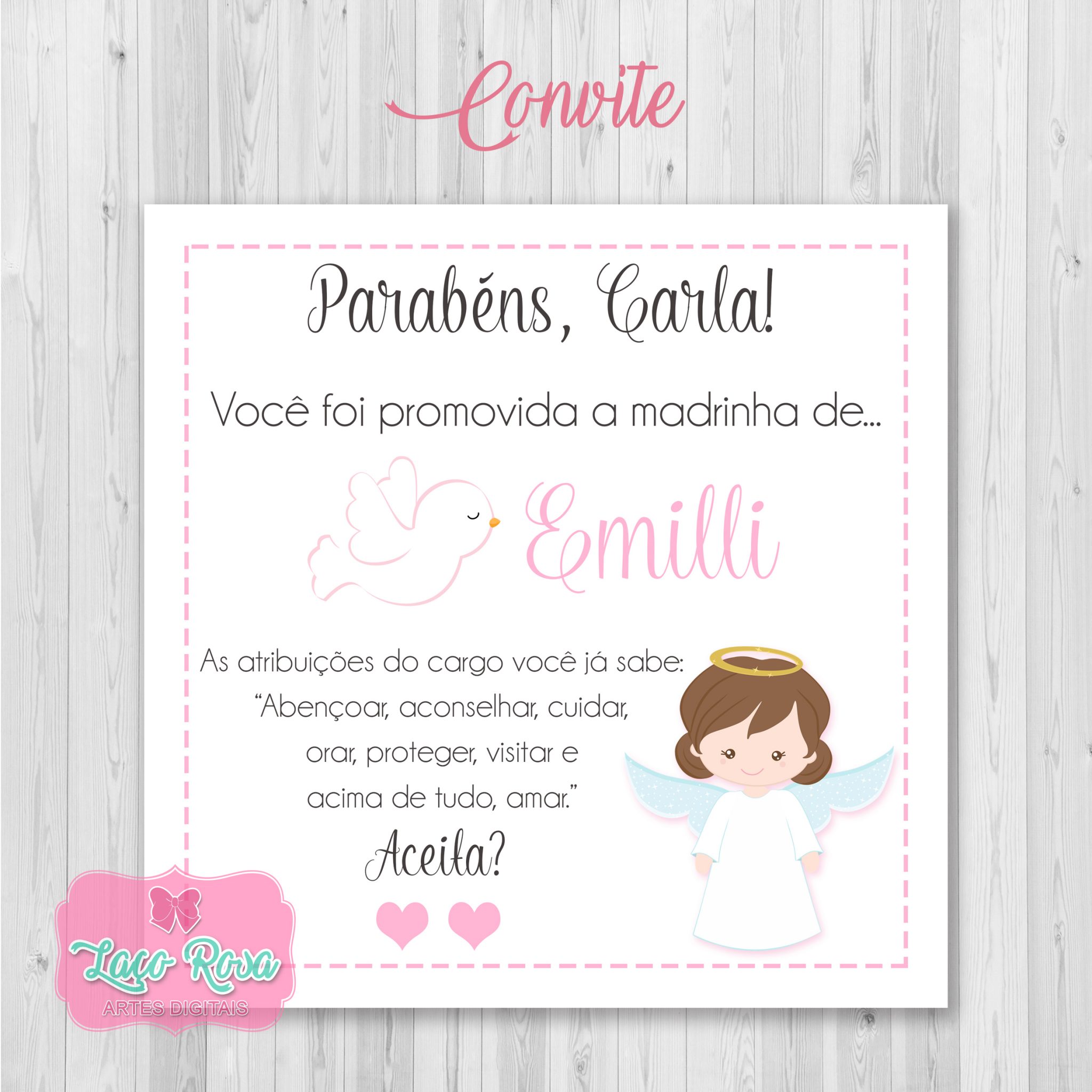 Convite para ser Madrinha: 70 Modelos que irão Surpreender!