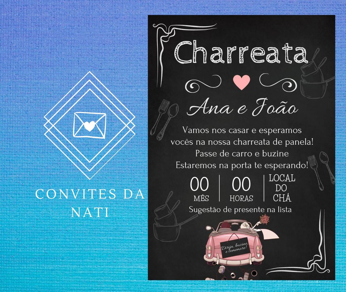 Convite charreata De panela