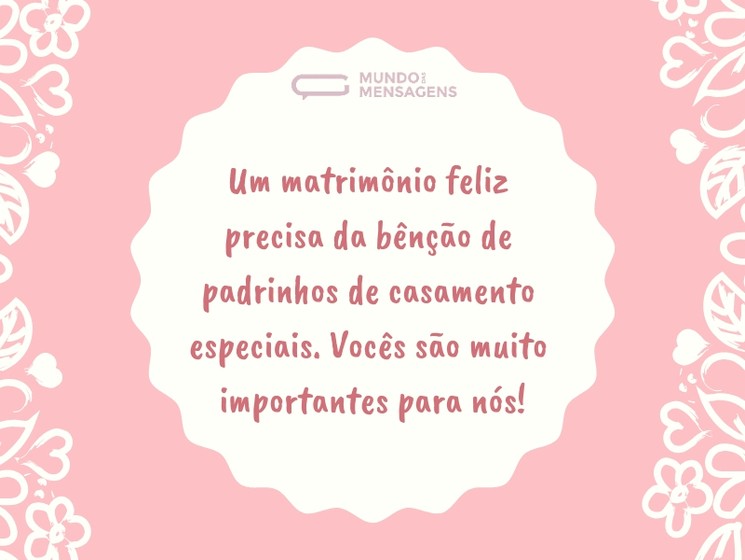 Convite para madrinha de casamento Texto