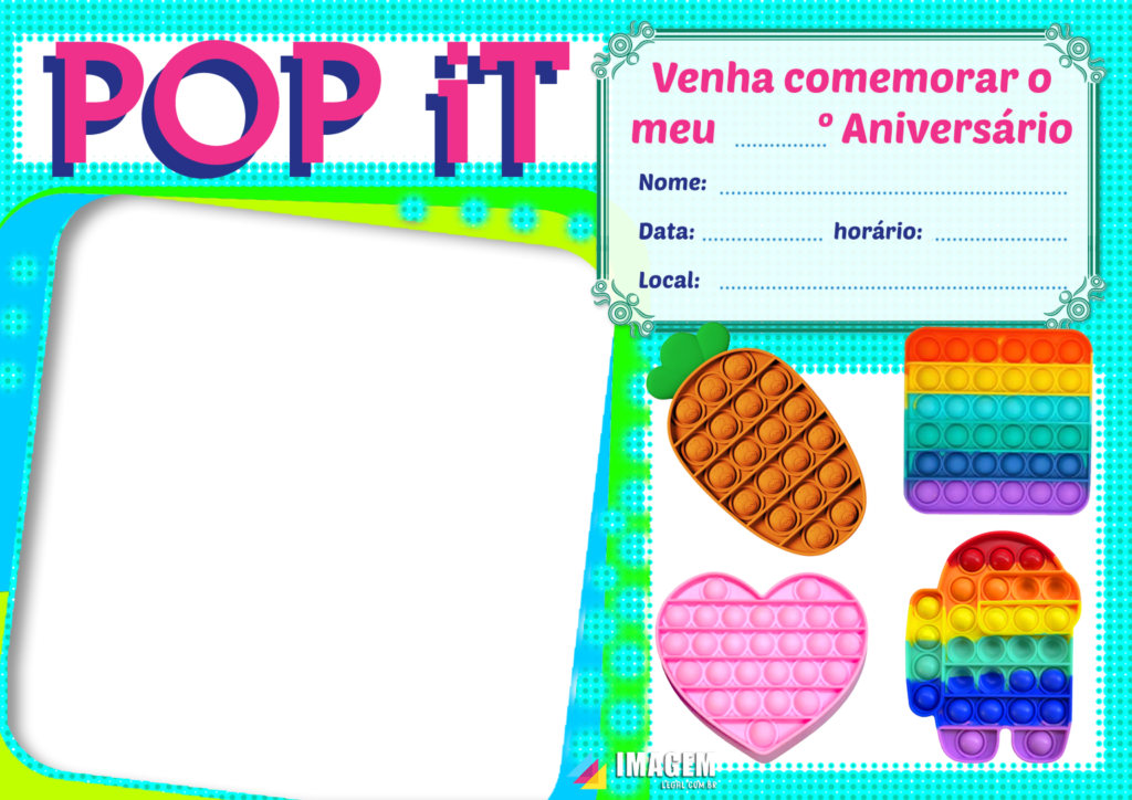 Convite Poppet Para imprimir