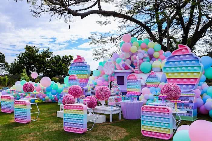 Festa de poppet Decoração