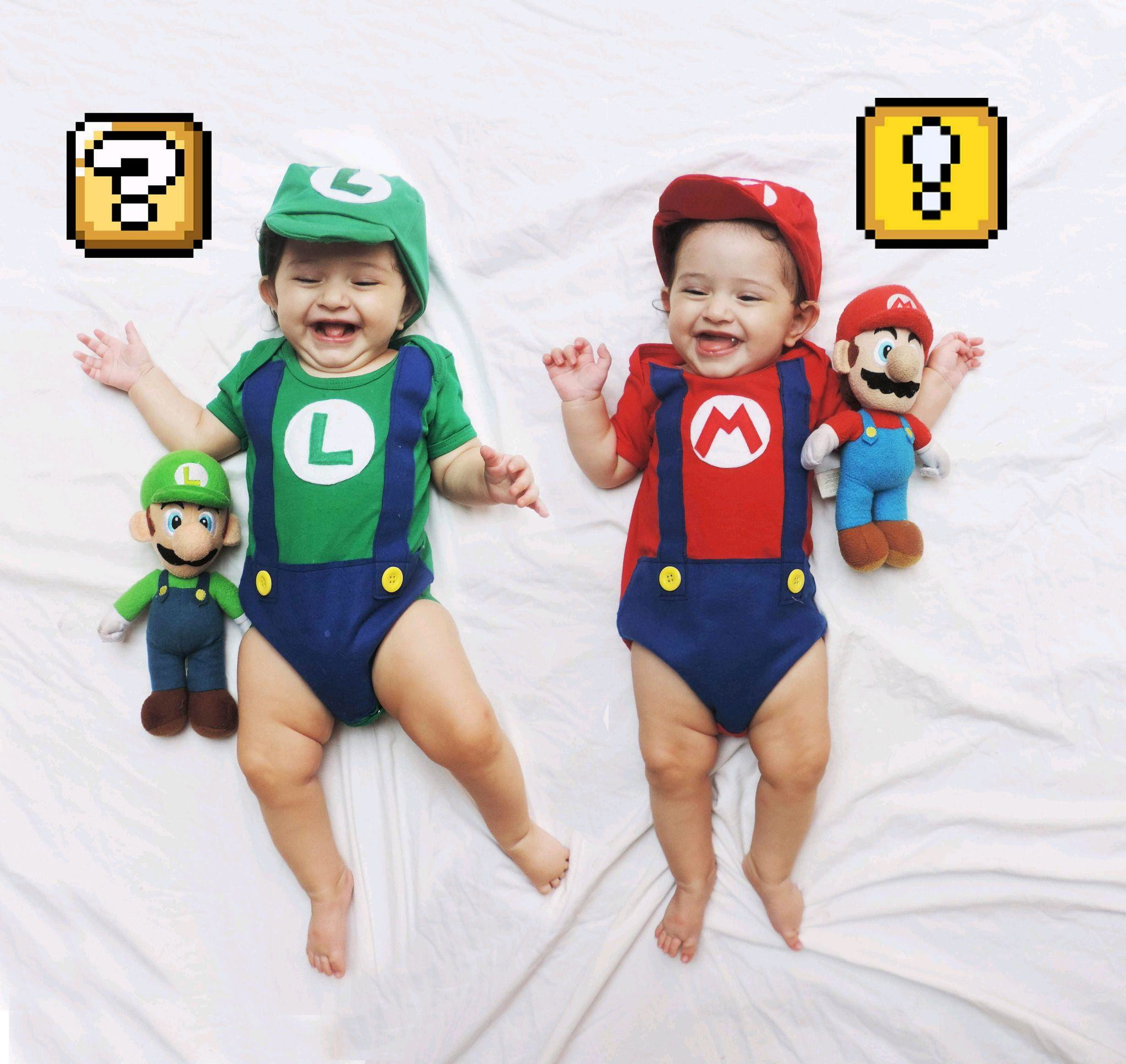 Fantasia Mario e Luigi Bebê