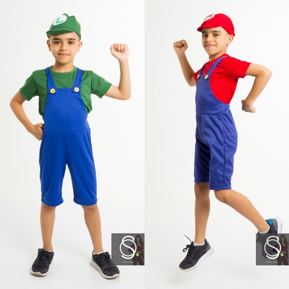 Fantasia Mario e Luigi Infantil