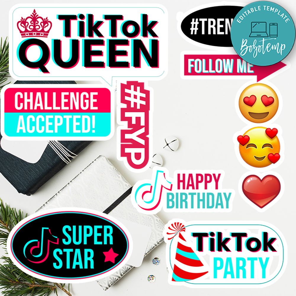 Festa Tik Tok Para imprimir