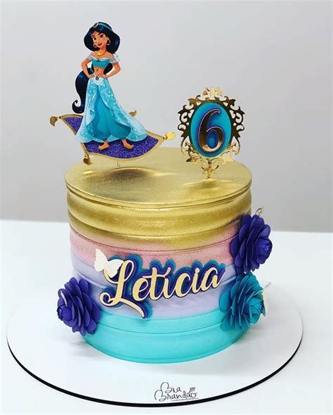 Inspirações de bolo jasmyn mais de 90 idéias para você em 2023  Bolo festa  infantil, Bolo da princesa jasmine, Festa de aniversário da princesa