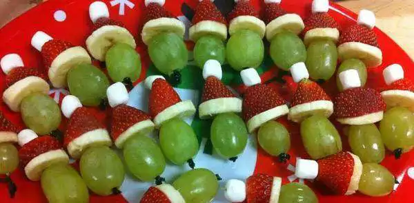 mesa de natal Com frutas