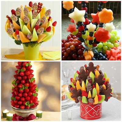 mesa de natal Com frutas
