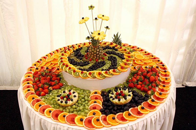 mesa de natal Com frutas