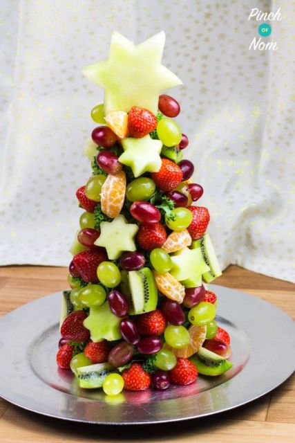 mesa de natal Com frutas