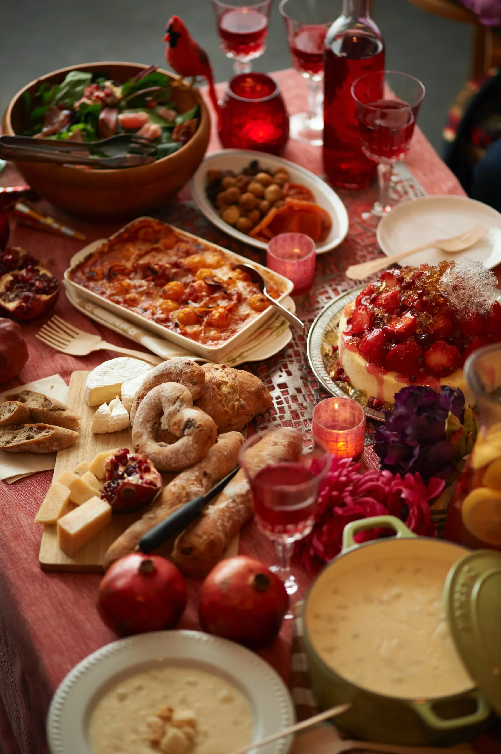 mesa de natal Para família