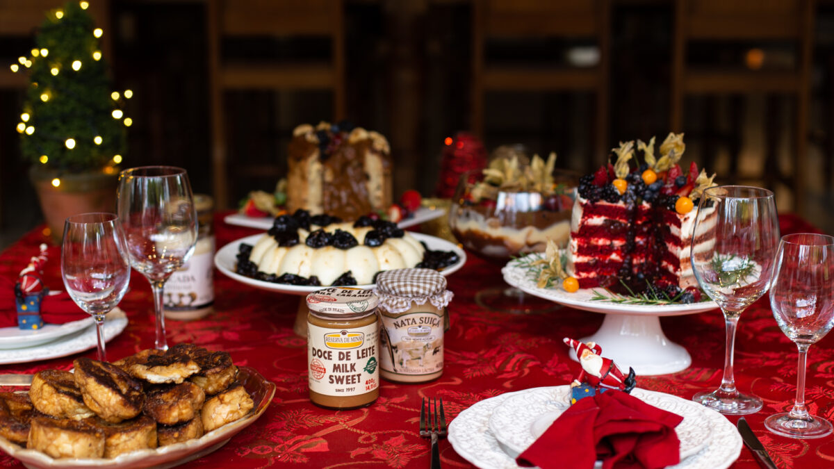 mesa de natal Para família