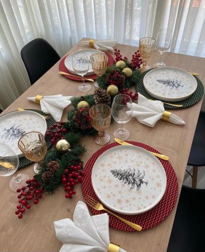 mesa de natal Decorada