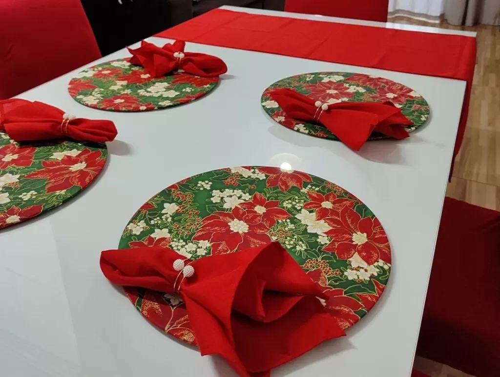 mesa de natal Simples